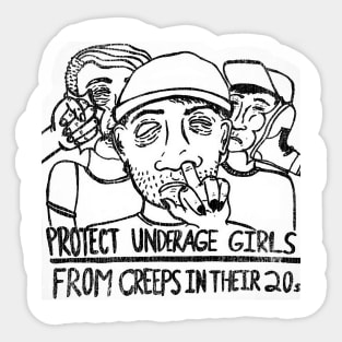 protect underage girls Sticker